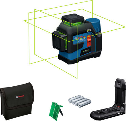 Bosch GLL 12V-100-33 CG Kors-/Linjelaser 12V 4xAA Grön