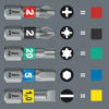 Wera 840/1 IMP DC Hex-Plus DIY Impaktor-bits 10st