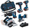 Bosch Verktygspaket GSR/GST/GKS/GSA/GDX 18V (3x4,0ah)