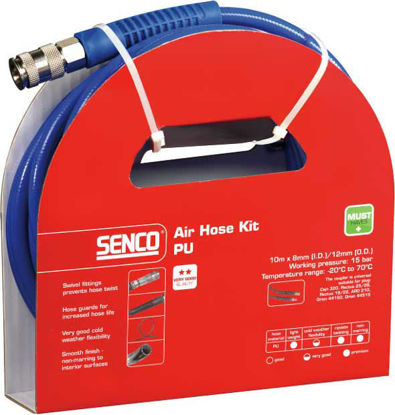 Senco Luftslangspaket Universal 10m x 8mm (innerdiameter), 12mm (ytterdiameter)